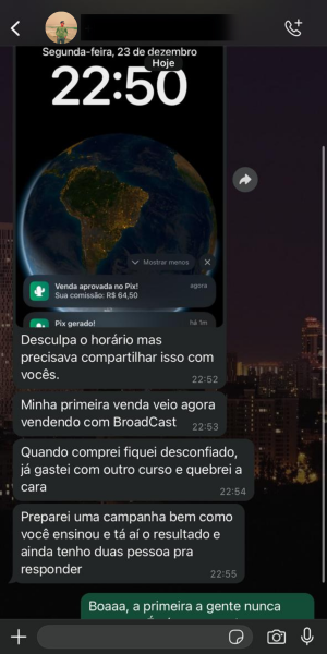 1 - Depoimento Vendendo Com BroadCast - WhatVision CRM para WhatsApp