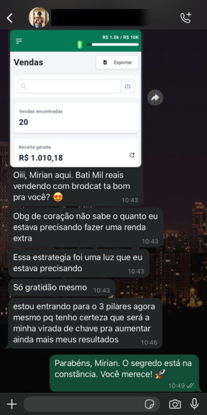 2 Depoimento Vendendo Com BroadCast - WhatVision CRM para WhatsApp